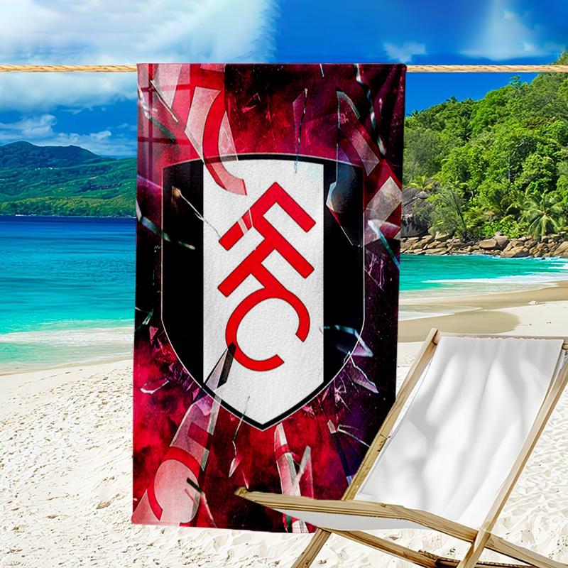 Fc Crest Design Printed Beach Towel, Super Soft Microfiber, Perfect Gift Birthday, for Pool, Beach, Travel, for Family and Friends