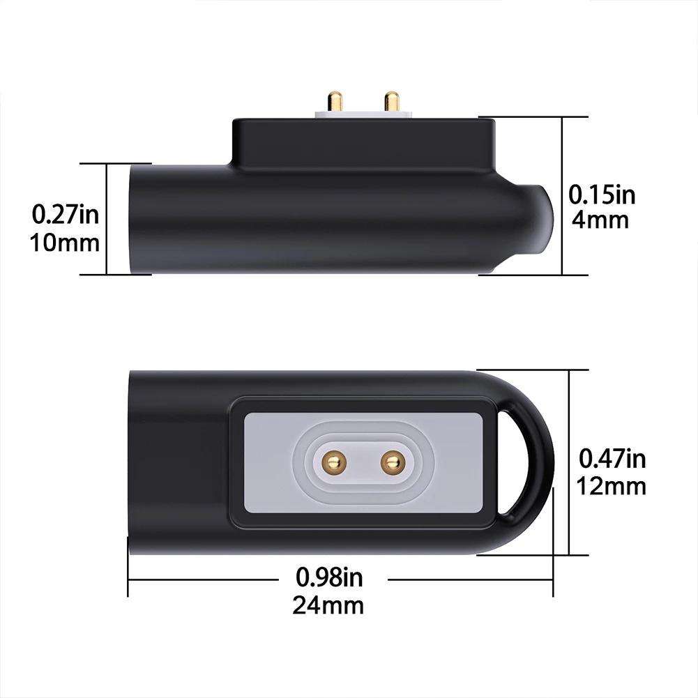 Pro Xiaomi Mi Band 9/8 Pro/8 Chytré hodinky Nabíjecí adaptér Konektor USB C 90° Magnetický nabíjecí adaptér pro Redmi Smart Band 2