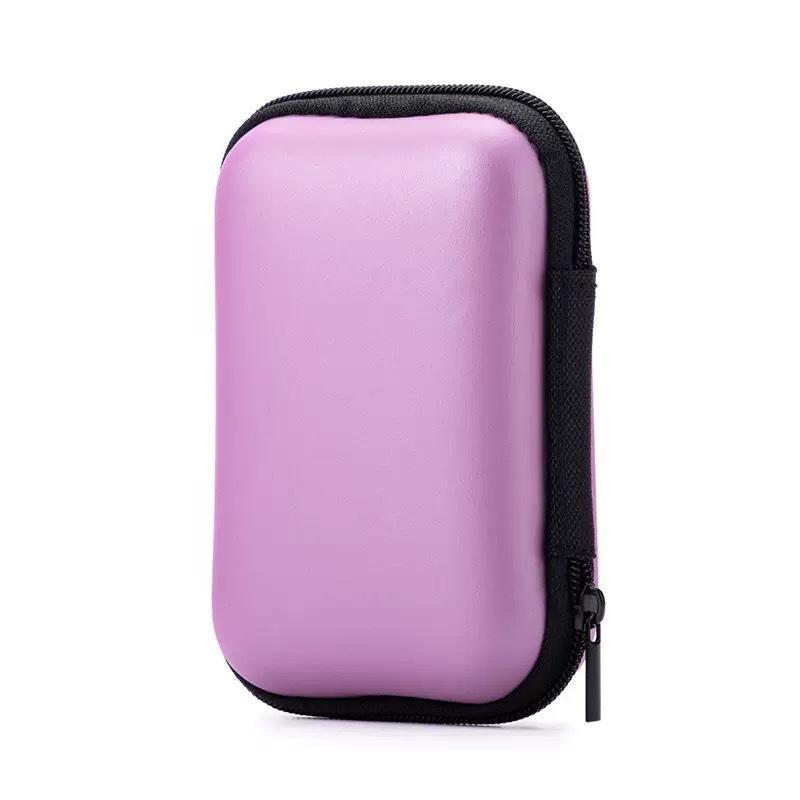 1Pc Portable Mini Tech Accessory Organizer Bag, Eva Hard Shell For Earbuds, Usb Drives & Chargers Home & Travel Organization