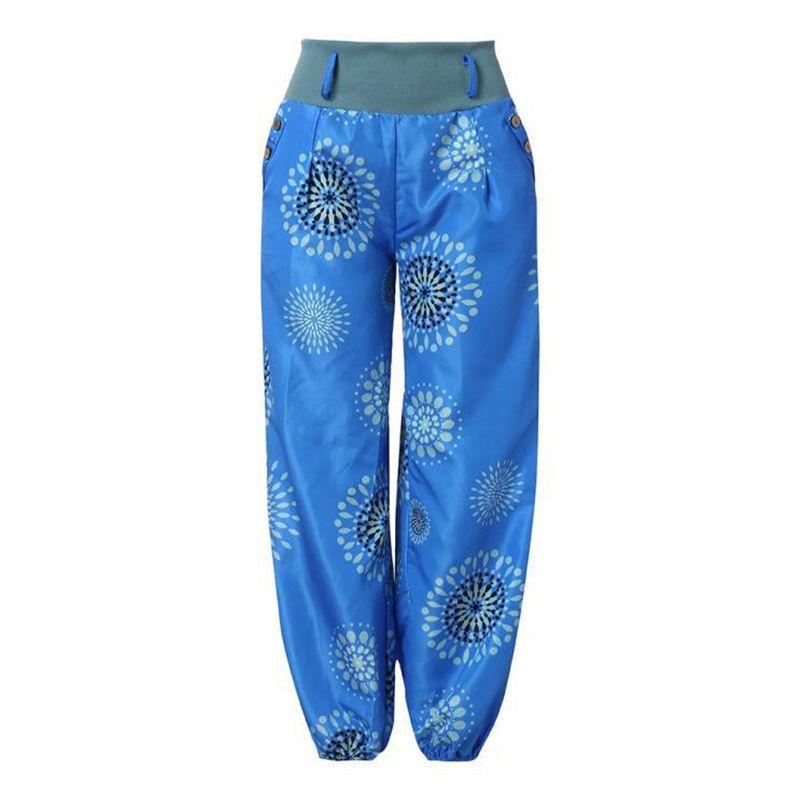 Boho Womens Aladdin Harem Yoga Pants With Elastic Waist And Loose Fit**
