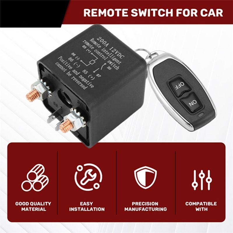 A16P-Wireless Remote Car Battery Intelligent Breaker DC12V Disconnect Isolator Relay Kit