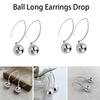 Silver Dangle Earrings for Women Jewelry Accessories Ear Jewelry Gifts Ball Long Earrings Drop