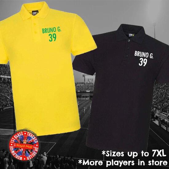 Bruno G. Brazil Football Fan Polo Shirt Legend *Sizes Up To 7XL S