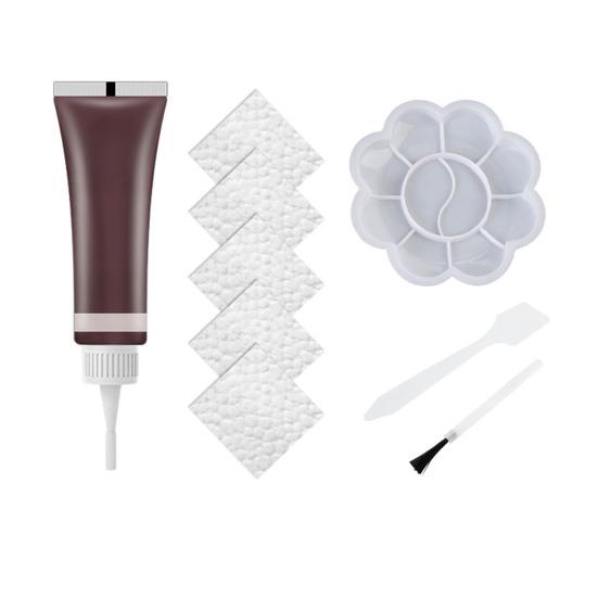1 Set Faux Leather Repair Kit with Coloring Gel Accessories Professional Car Seat Sofa Jacket Handbag Shoes Faux Leather Scratch Repair Refurbishment