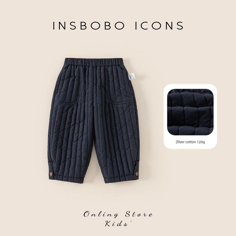 Insbobo Boys Suit 2025 Winter New Style Children s Sweater Stylish Winter Clothing Baby Handsome New Year Clothes Navy Blue Pants 80 cm