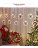 LED Christmas Wreath Fairy Lights Copper Wire Decorative String for Festive Atmosphere