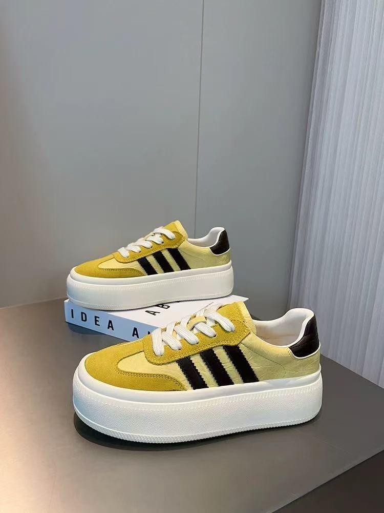 Dexun shoes women's 2025 new platform shoes versatile popular popular white shoes sports shoes women's shoes casual board shoes