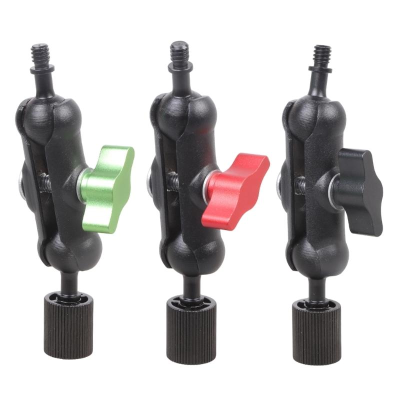 Iron Clamp Ball Head Clamp 1/4inch Male to Female Threaded For Phone Video Mount Camera Monitor LED Light Car Microphones