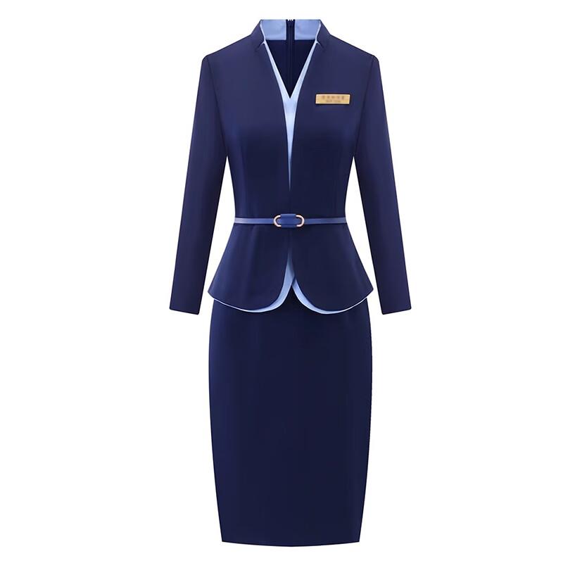 TLUOMAN Sukienka biurowa imitująca dwuczęściową