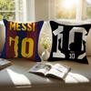 Soccer Athlete LM 10 LLionel MMessi Cushion Cover Pillowcase Antidustmite Invisible Zipper Short Plush Sofa Cushion