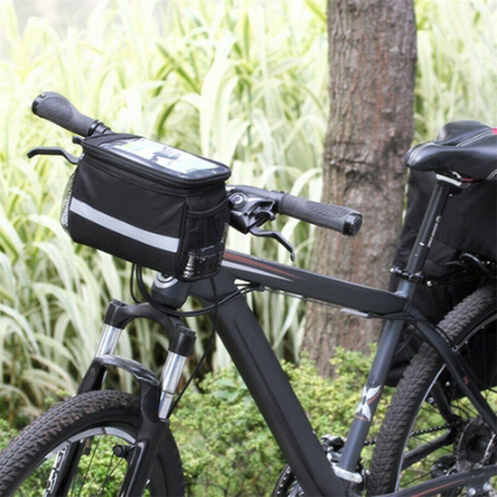 Outdoor Pouch Rack Bicycle Handlebar Bag Cycling Bags Front Tube Pannier Bike