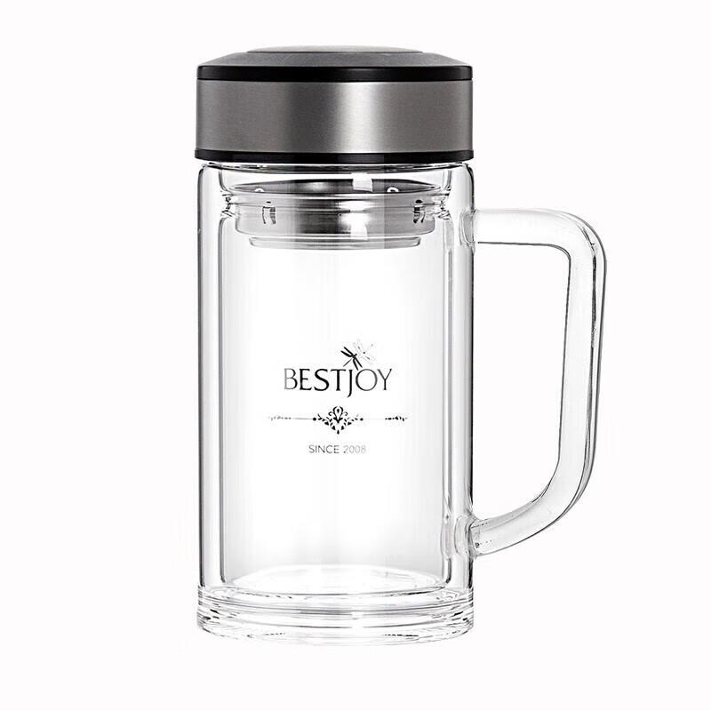 FUGURNG BESTJOY Double-Layer Borosilicate Office Cup