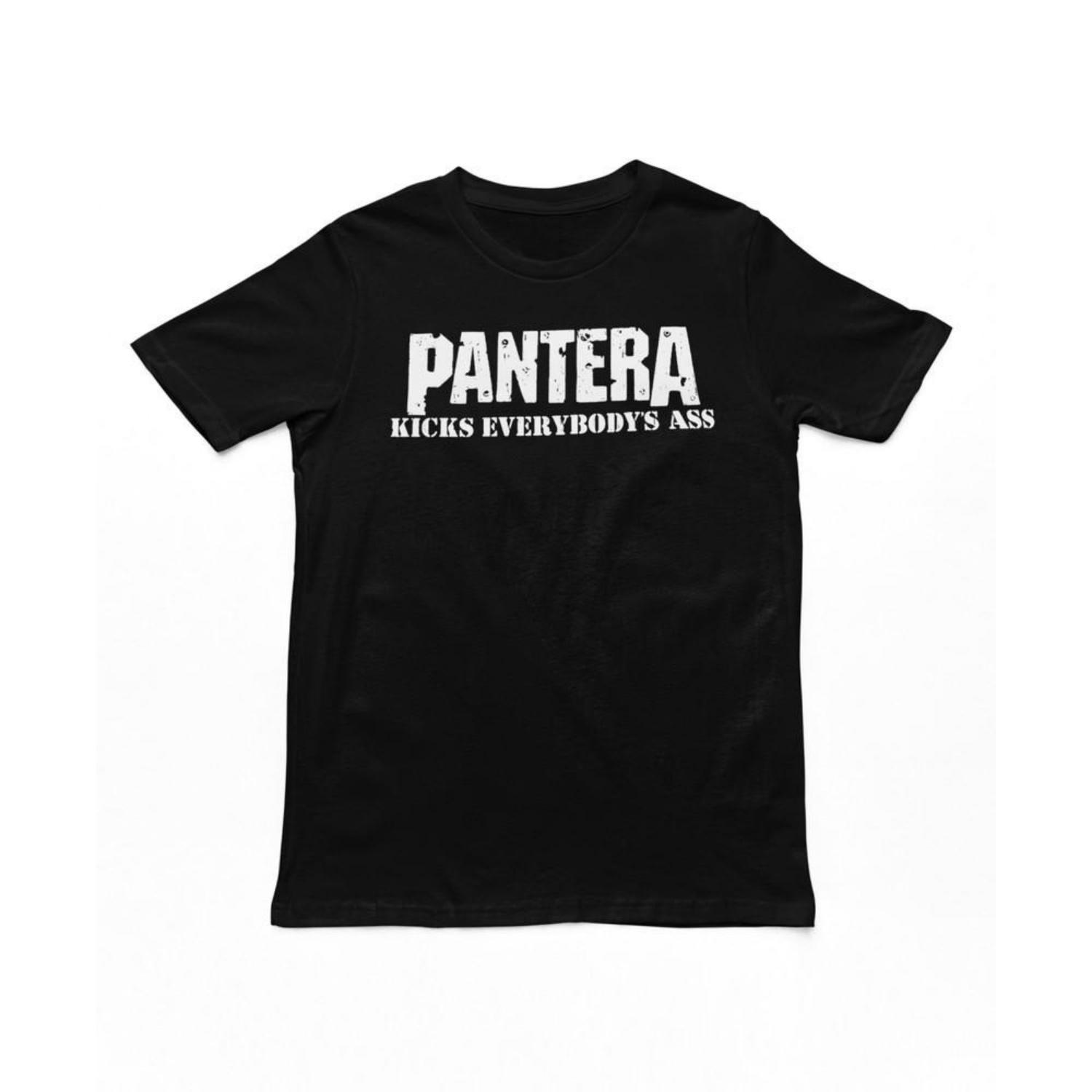 Pantera Kicks Everybody Mens T Shirt Music Classic Concert Band Tee New Black Unisex T-Shirt S