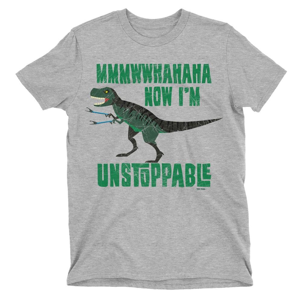 IM UNSTOPPABLE Mens Funny T-REX  T-Shirt Tyrannosaurus Dinosaur Gift