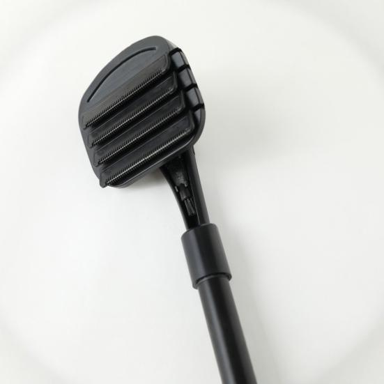Men Ryggbarbermaskin Justerbart Langt Håndtak Bade Dusj Rygg Hårtrimmer Ergonomisk Manuell Våt Tørr Kroppshårfjerner Verktøy