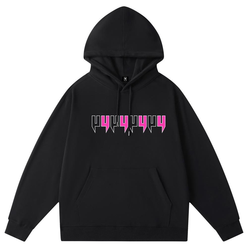 Men's Trendy Hooded Sweatshirt - Loose Fit, Letter Print for Autumn/Winter