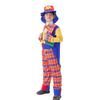 Zestaw Kostiumu Klauna dla Dzieci 5 Sztuk Zawiera Płaszcz Spodnie Buty Klauna Kapelusz Klauna Akcesoria do Kostiumu Klauna na Halloween Cosplay