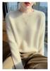 Women's Thickened Round Neck Cashmere Sweater - Autumn/Winter Loose Knit Pullover