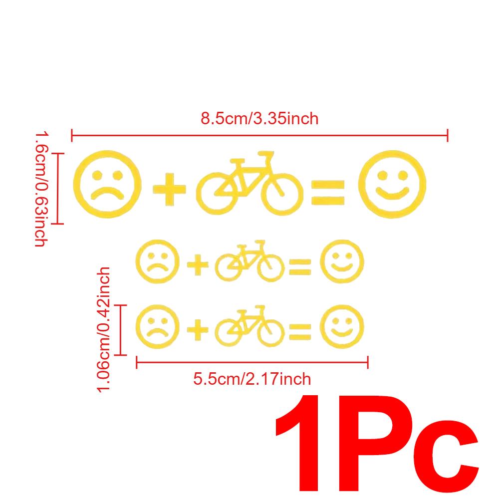 Emotikona Nálepky na kolo Decals Cyklistika Kolo MTB Vinylové nálepky Silniční Rám Horní trubka Dekorace Rovnováha emoji Grafická fólie