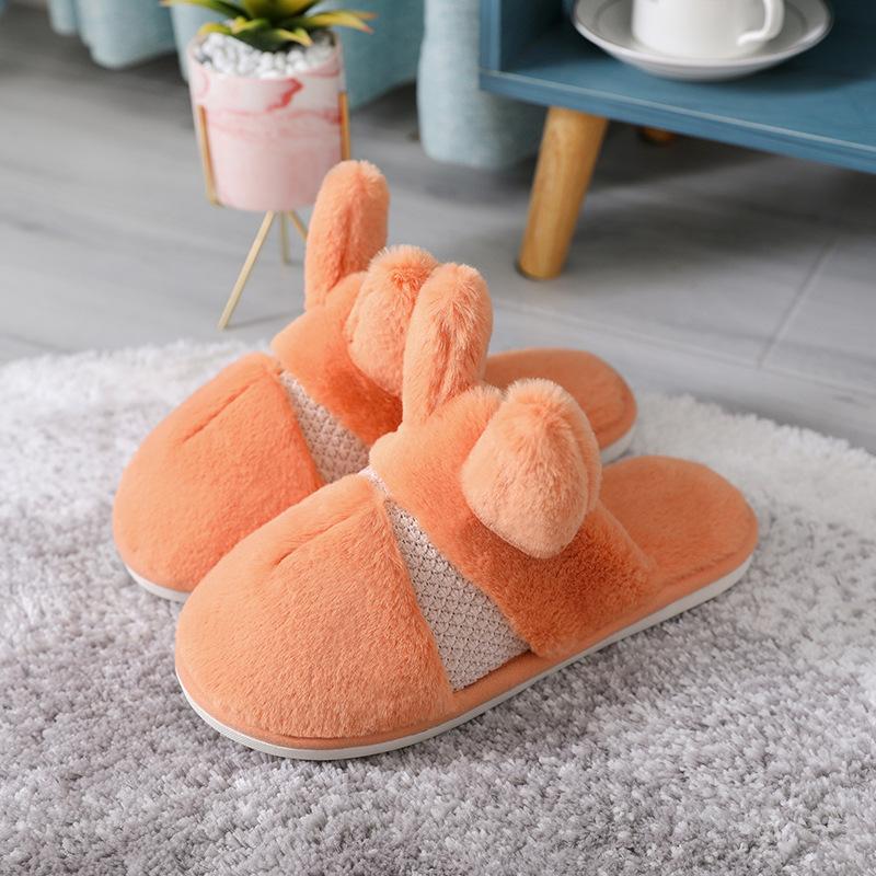 

Winter slippers indoor platform cotton slippers women s home couple home warmth men s fluffy home shoes 30-31