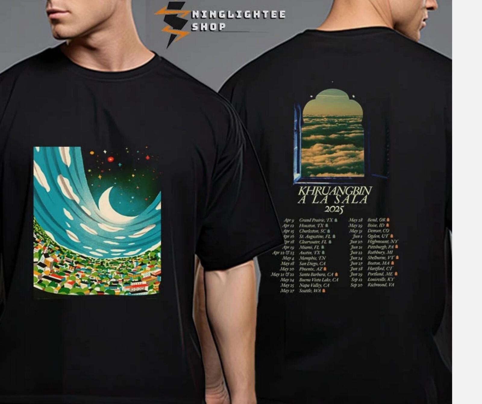 

Khruangbin A La Sala Tour 2025 Расписания Города Даты Тура Унисекс Футболка L