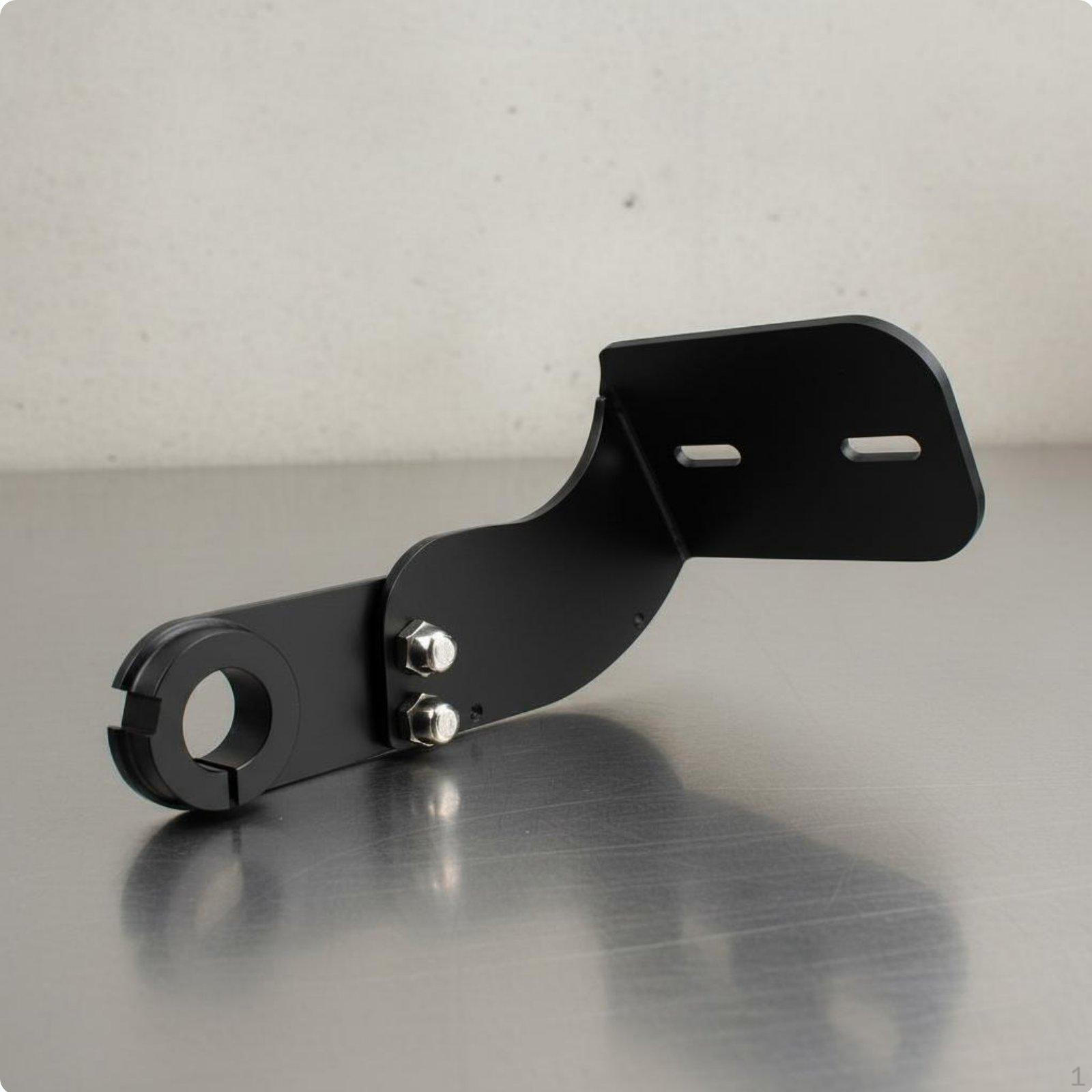 Side Mount Registration Plate Bracket Aluminum Alloy Motorcycle Relocation Kit