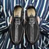 Men's Loafers Fashion Casual Leather Mesh Original Men's Sneakers Shoes Outdoors Work Leather Shoes Men's Shoes Free Shipping