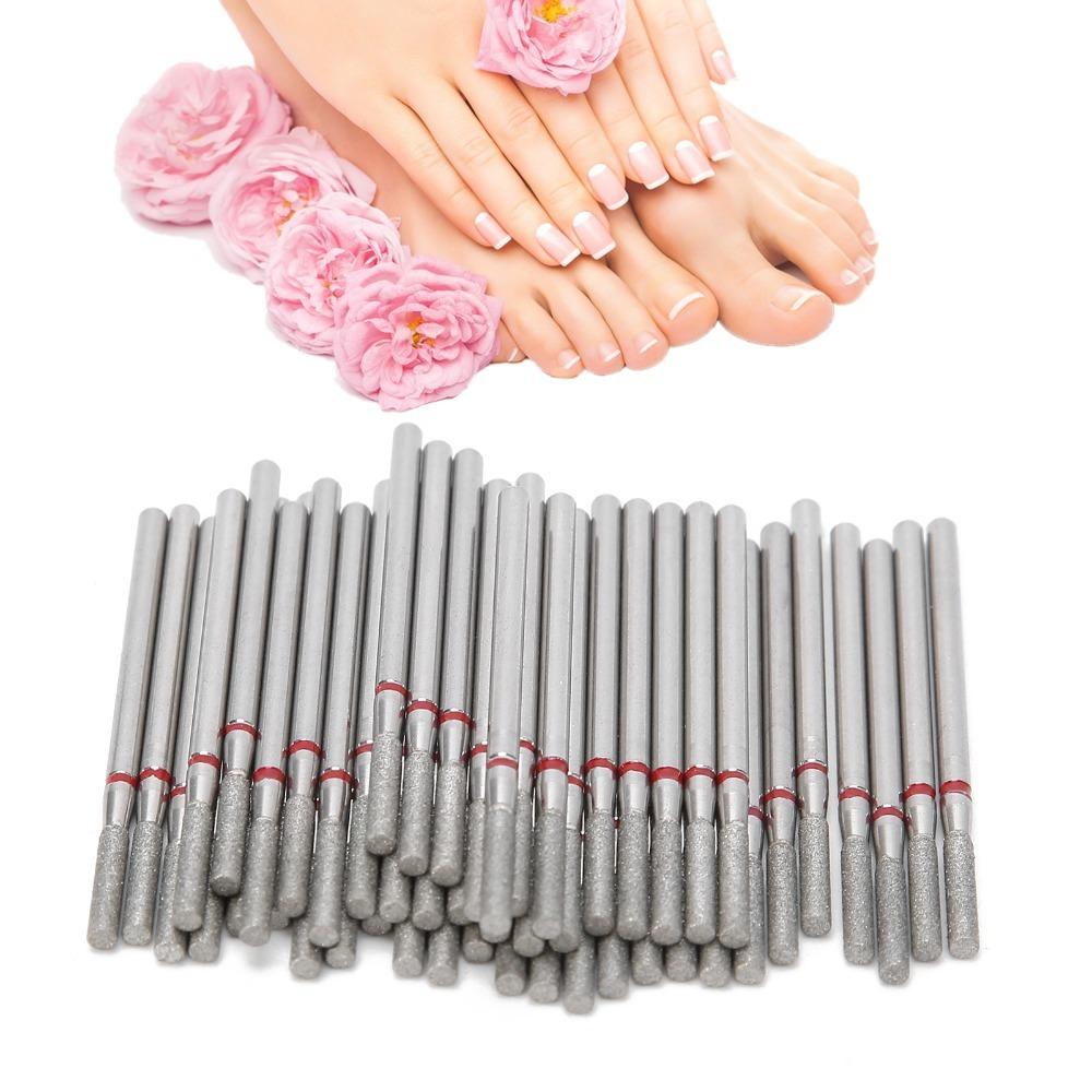 50pcs Cuticle Clean Nail Grinding Heads Nail Polishing Sanding Grinding Heads Salon Use