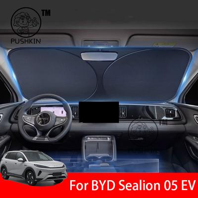 Para BYD SEALION 05 EV 2025 2026 Parasol para Parabrisas de Coche Bloqueador UV Reflectante Visera para Ventana de Coche Cubierta Parasol Plegable