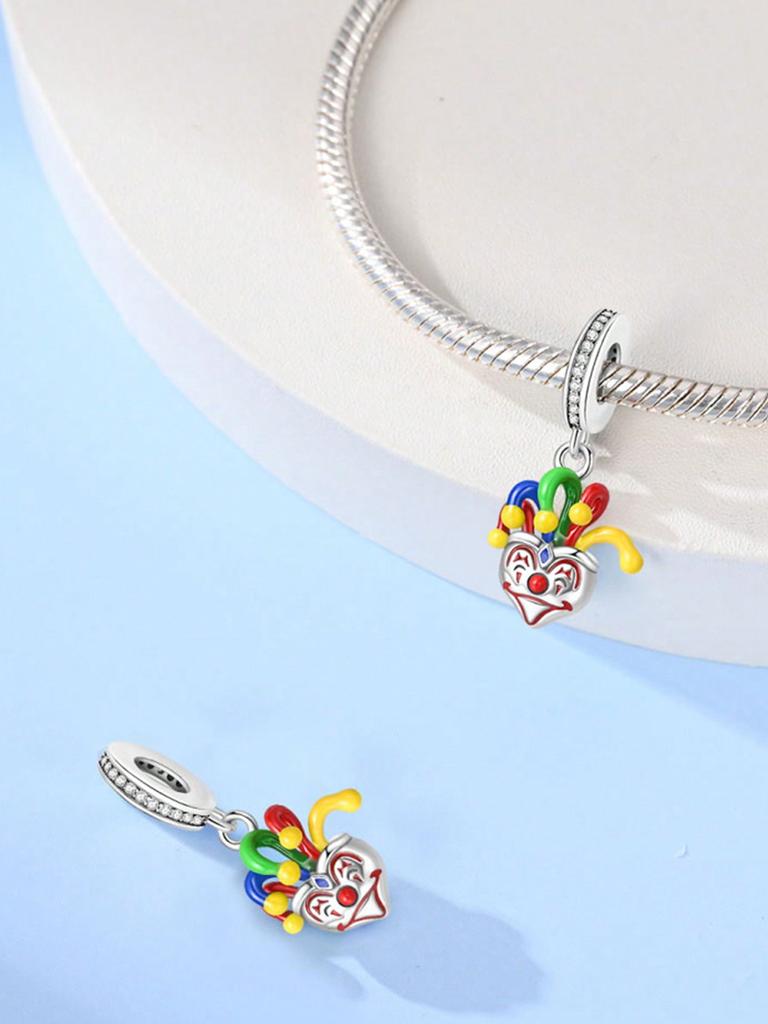 Charms Plata Clown Circus Beads Charm Copper Plated Fit Charms Copperoriginal Bracelet For Jewelry Making Diy Charm