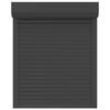 Anthrazit Rollladen 80 x 100 cm Aluminium und Polyurethan