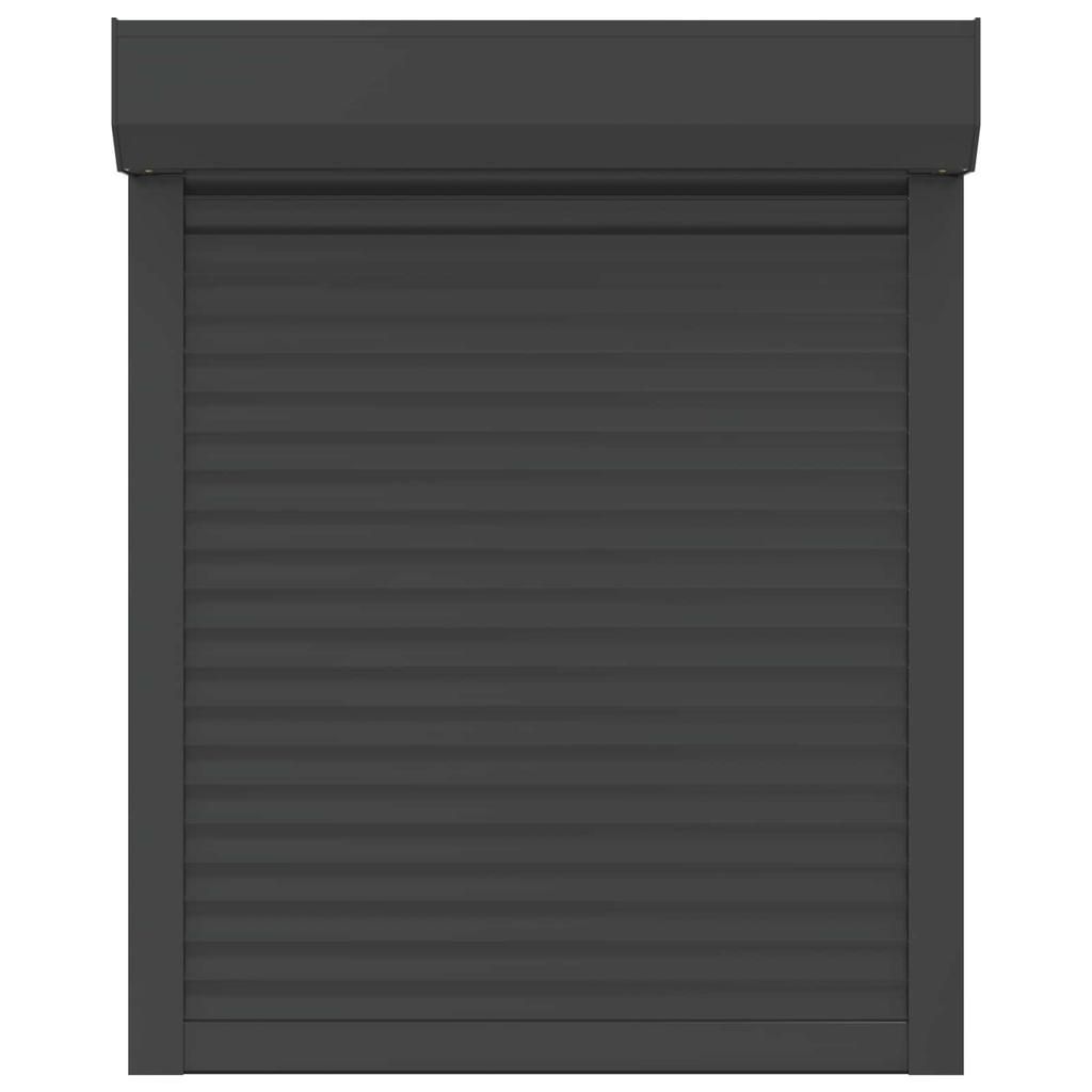 Anthrazit Rollladen 80 x 100 cm Aluminium und Polyurethan