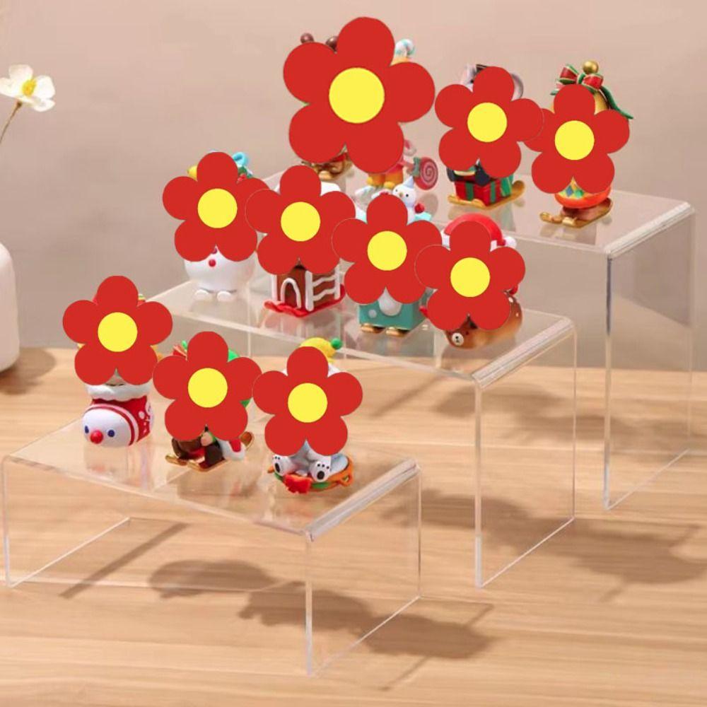5Pcs Transparent Acrylic Cupcake Display Stands Set Refrigerator Desserts Storage Rack  Wedding