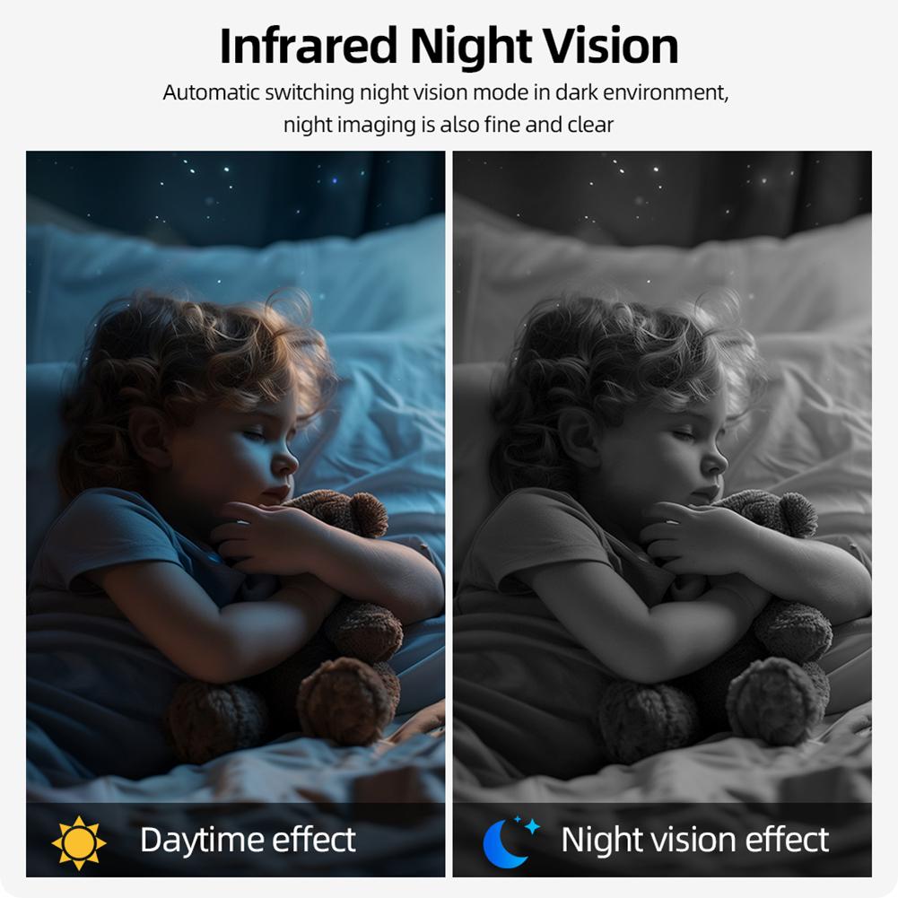 Wireless WiFi Camera 1080P HD Security Camera with Motion Detection & Night Vision Nanny Cam for Baby Pets