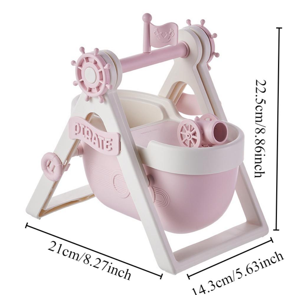 Creative cartoon desktop pirate ship pen holder book stand cute girl student decoration ornament multifunctional storage box