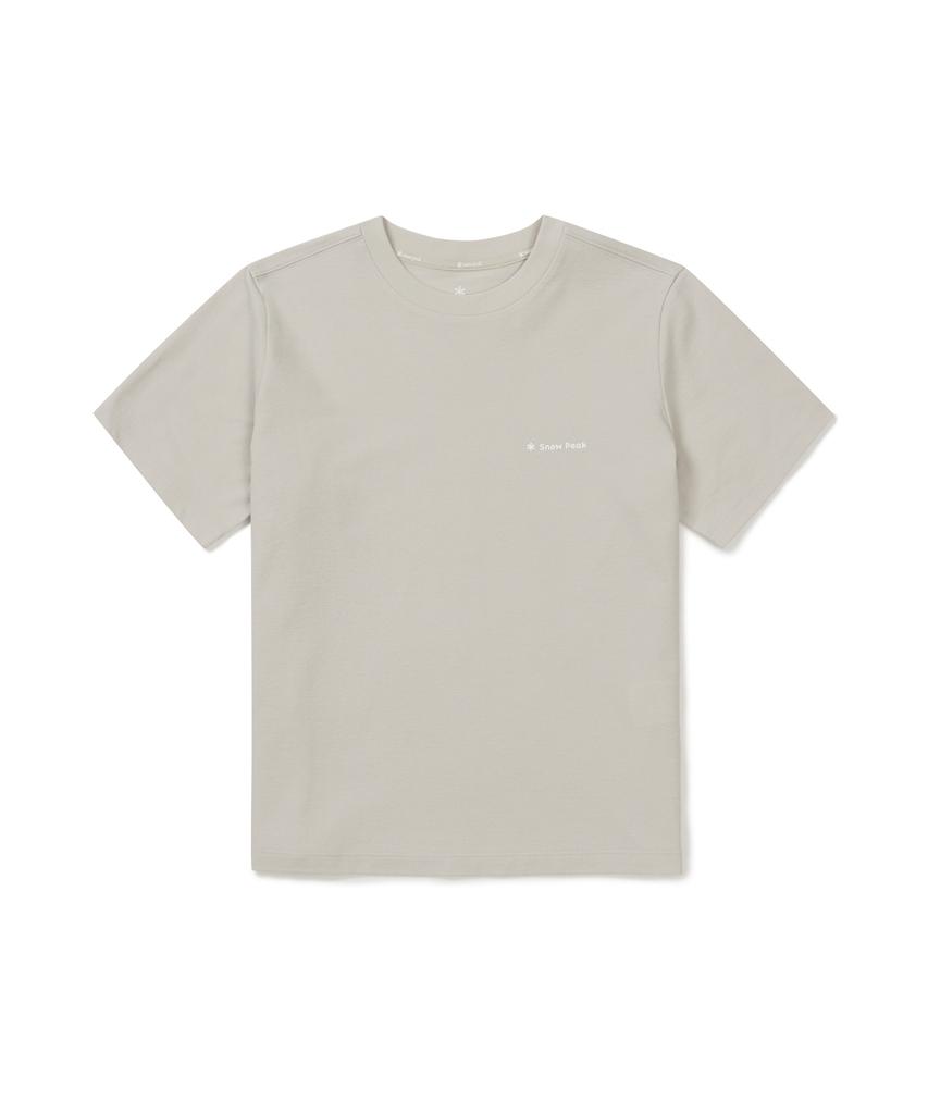 SNOWPEAK APPAREL Sorona Women'S Semi-Crop Short Sleeve T-Shirt (S26Mwfts05) Sand Beige