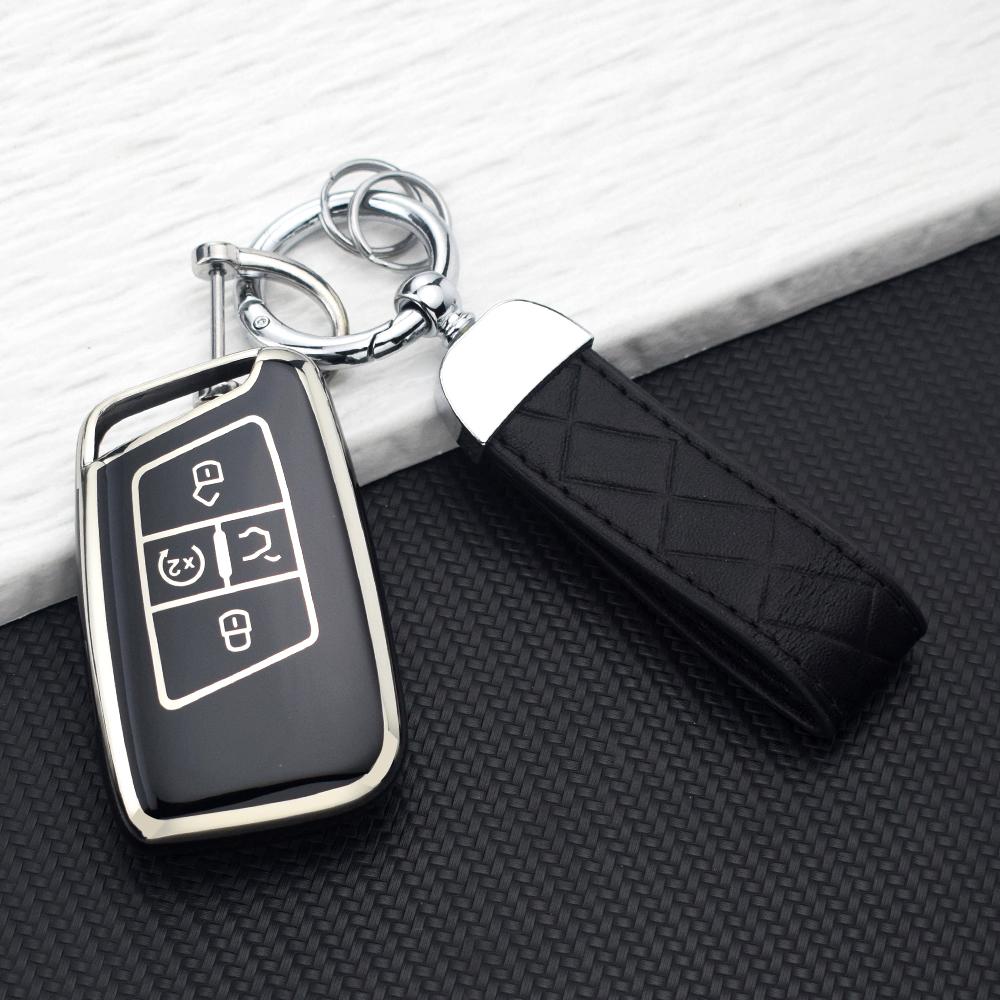 Anti-scratch TPU Car Key Case Cover for VW Volkswagen Passat B8 Magotan Golf Skoda Superb A7 Kodiaq Seat 5 Buttons Key Fob Shell
