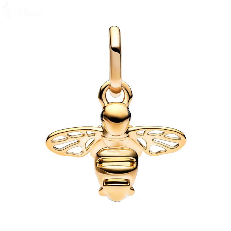 

Charms Bead Copper Golden Mini Bee Dangle Fit Bangle Bracelet Necklace Diy Jewelry