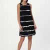 Women's Fashion Beach Dress Sleeveless Round Neck Stripe Print Dress