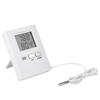 ABS Digitales Thermometer Hohe Präzision Weiß Innen Außen Thermometer Kabelgebundener Sensor Digitale Anzeige LCD Thermometer