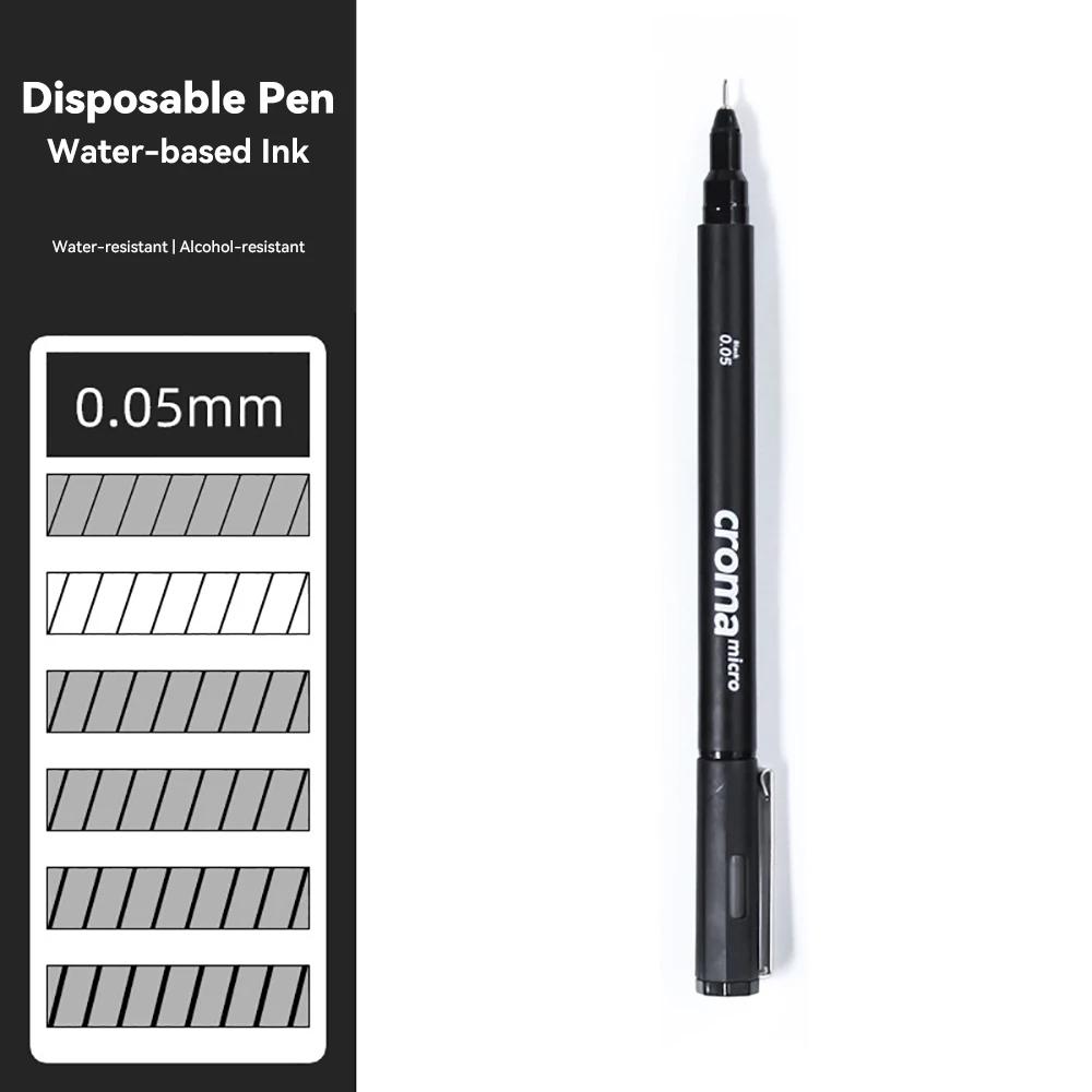 Micron Liner Fineliner Pen 0.05 0.03 0.1 0.5 Brush Tip Black Brown Fineliner Sketching Manga Drawing Pen Color Sketch Stationery