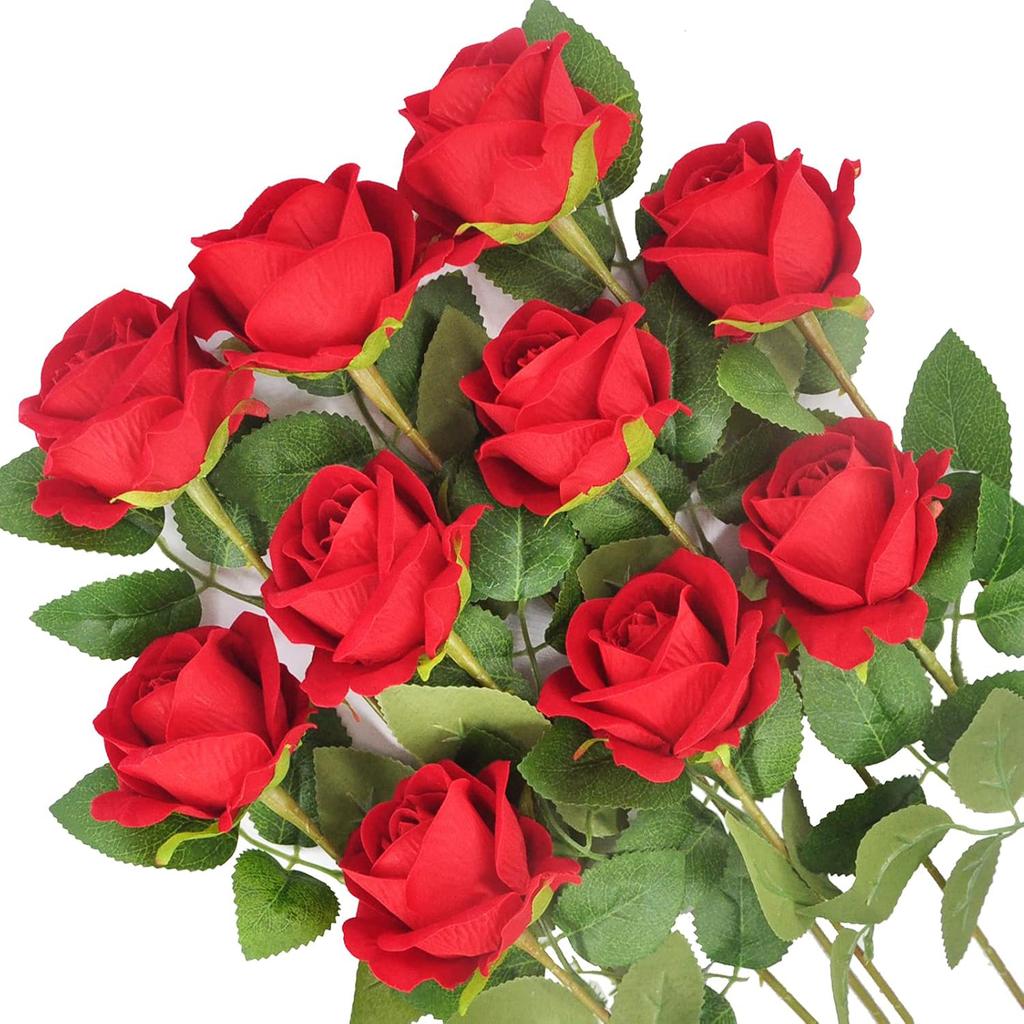 5/10pcs Artificialflower Silk Rose Long Branch Bridal Bouquet Wedding Home Vase Table Decoration DIY Gift Box Wreath Accessories