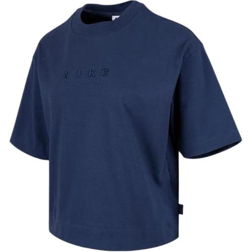 Nike Swoosh T Shirts Women s Navy Blue HV4956-410 EU XS синий