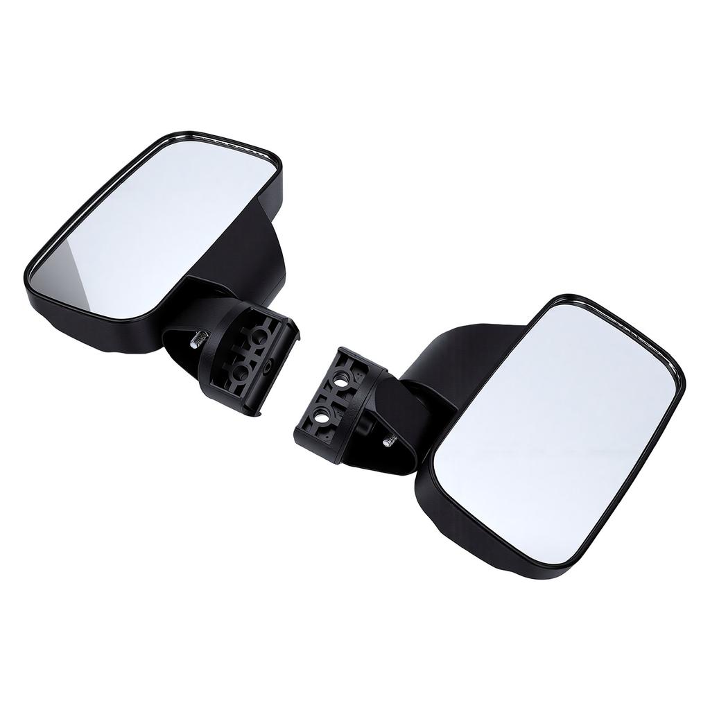 UTV Side Rear View Mirror 2 Pack Wide Angle Adjustable Heavy Duty Clamp On for SXS Vehicle