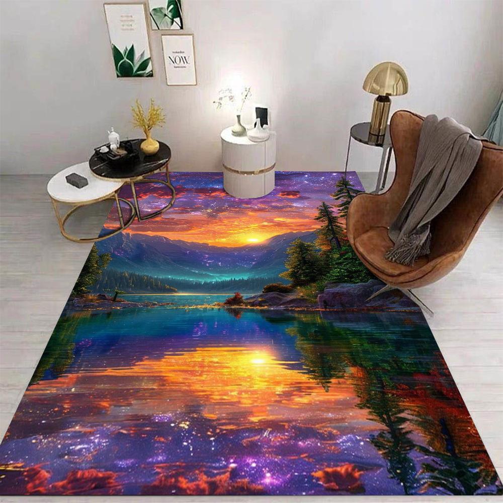 Anime Teppich Cartoon Wohnzimmer Schlafzimmer Küche Sofatisch Balkon Teppich Rutschfeste Waschbare Matte Exquisite Heimdekorationen