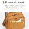 Kanana Project PJ1-4th Rucksack mit Anti-Virus-Tasche, Damen, B5-Größe, Multifunktion, Nein. 67644, Schwarz, H28 x B29 x T10cm