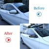 For Benz E GLC S C Class W205 W213 X253 W222 W238 LHD ABS Car Side Mirror Cover Wing Cap Exterior Door Trim Adhesive Sticker