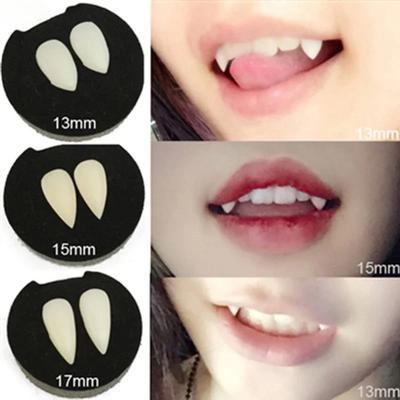 Copii adulți Costum de petrecere de Halloween Rochie îngrozitoare Vampir Dinți falși Colți Proteze dentare Cosplay Props Foto Favoruri Decorații DIY