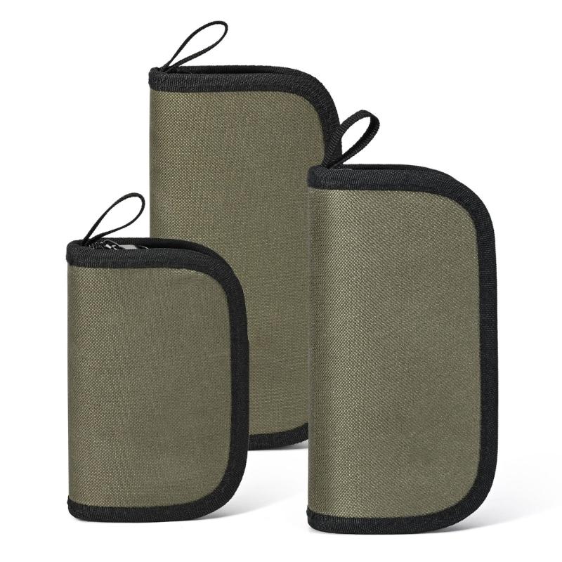 Fishing Spoon Spinner Baits Carry Case Sequins Lure Storage Bag with Zippers Fishing Hook Organizers Tackle Pouch Bags