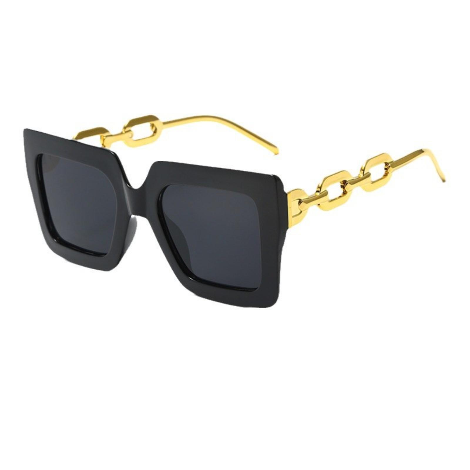 

Trendy European And American Sunglasses With Chain And UV One Size